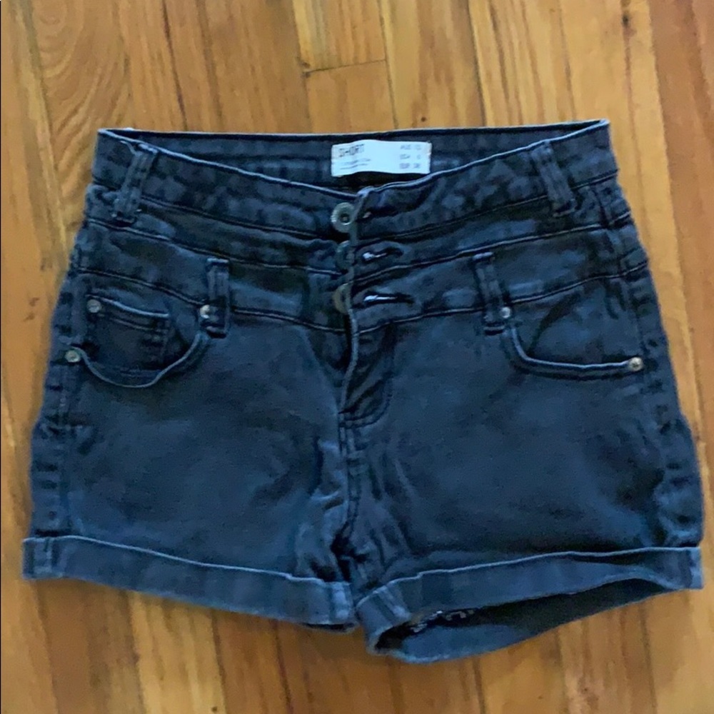 Cotton On High Waisted Shorts Black Size 6